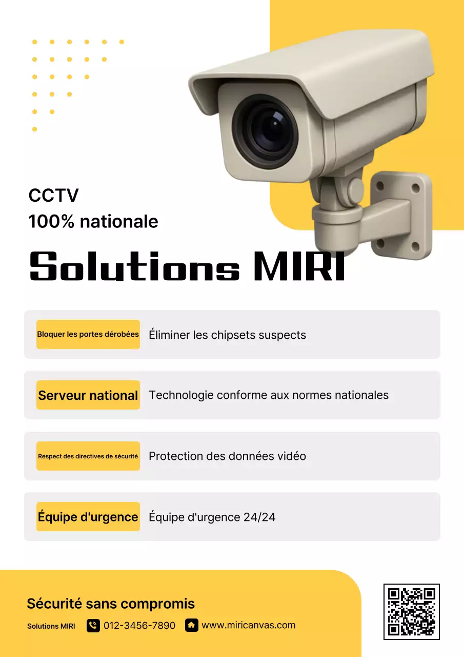 Publicité pour une sécurité moderne beige