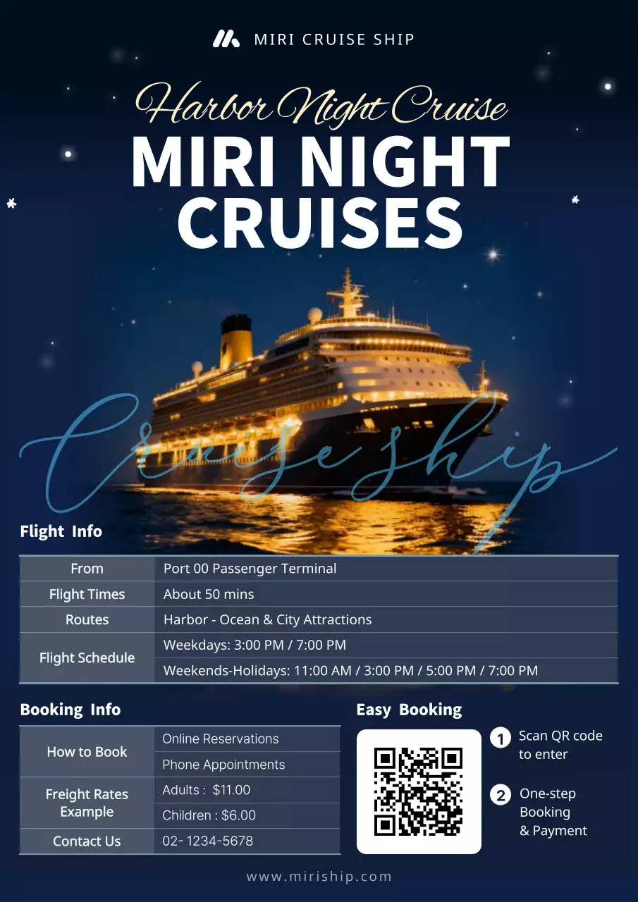 navy elegant cruise promotion