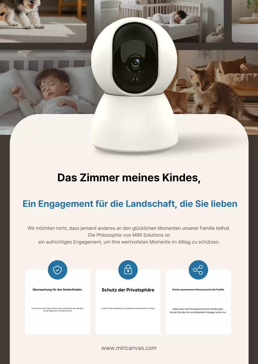 Werbung für weiße, moderne Haushaltsgeräte