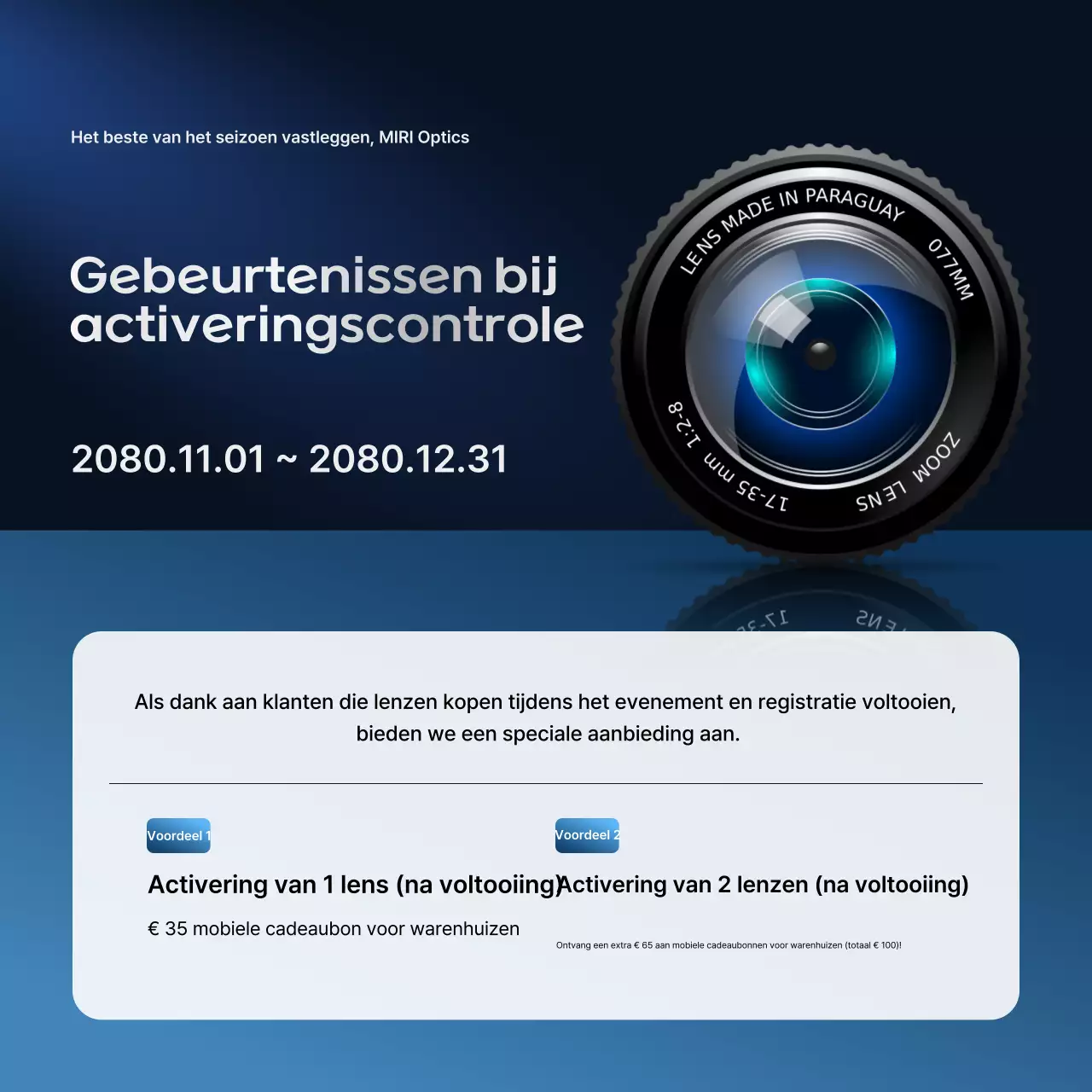 Blue Modern Event Promotie