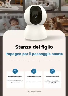 Pubblicità di elettrodomestici moderni bianchi