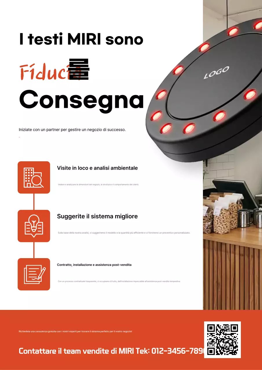 Promozione della gestione del sistema moderno arancione