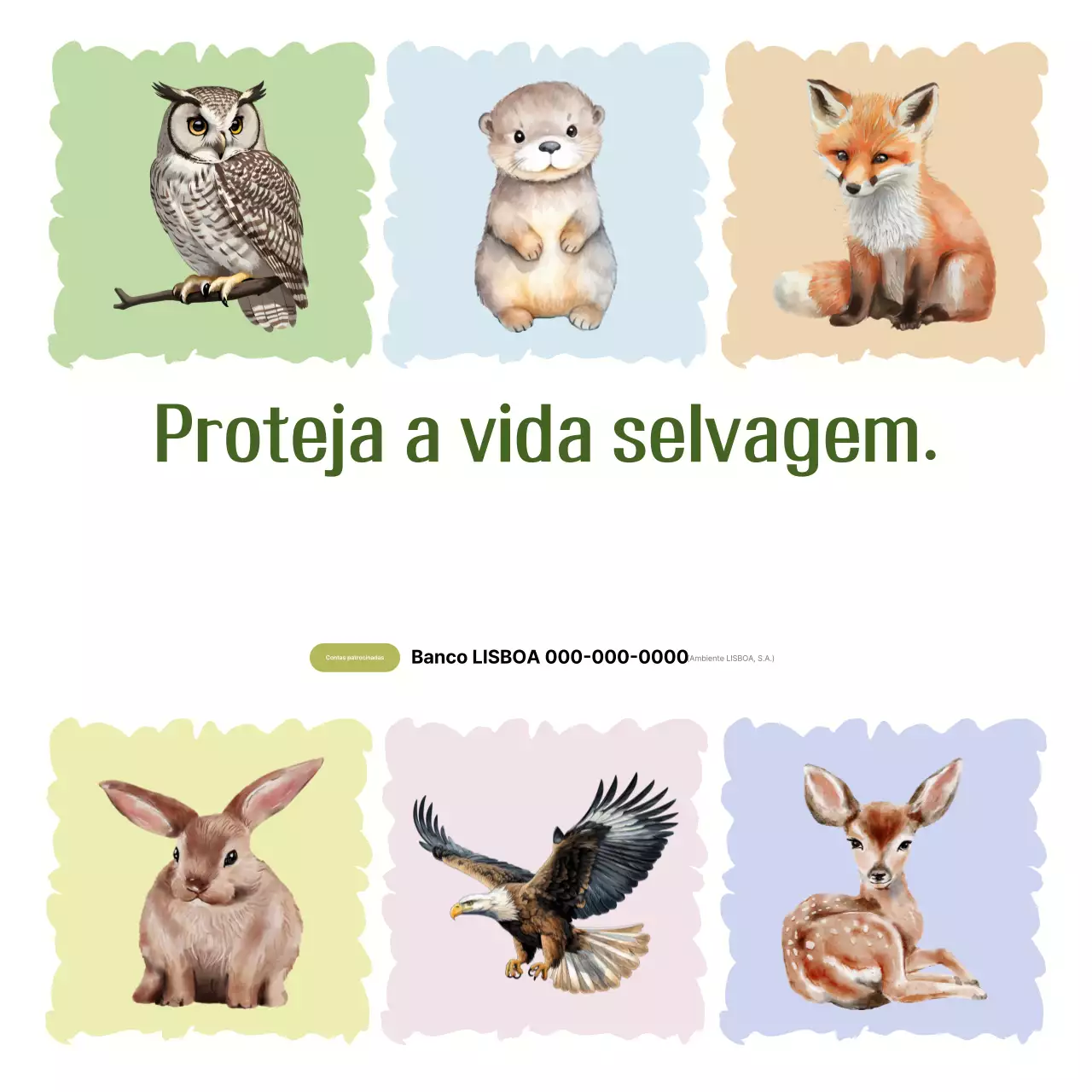 Campanha de Proteção Animal Bege para Bebês