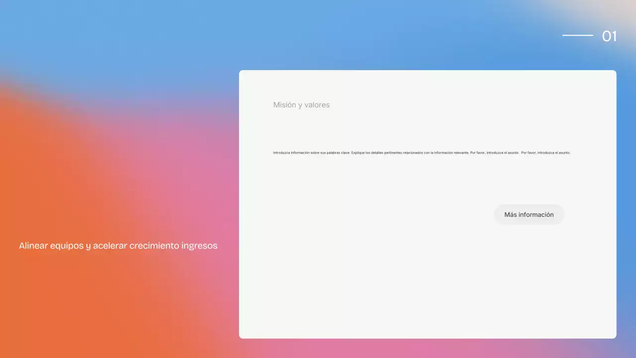 Presentación de estrategia de ventas moderna y colorida