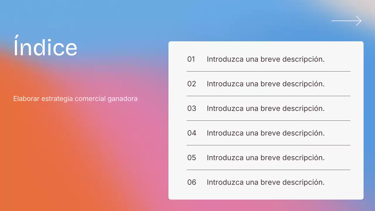 Presentación de estrategia de ventas moderna y colorida