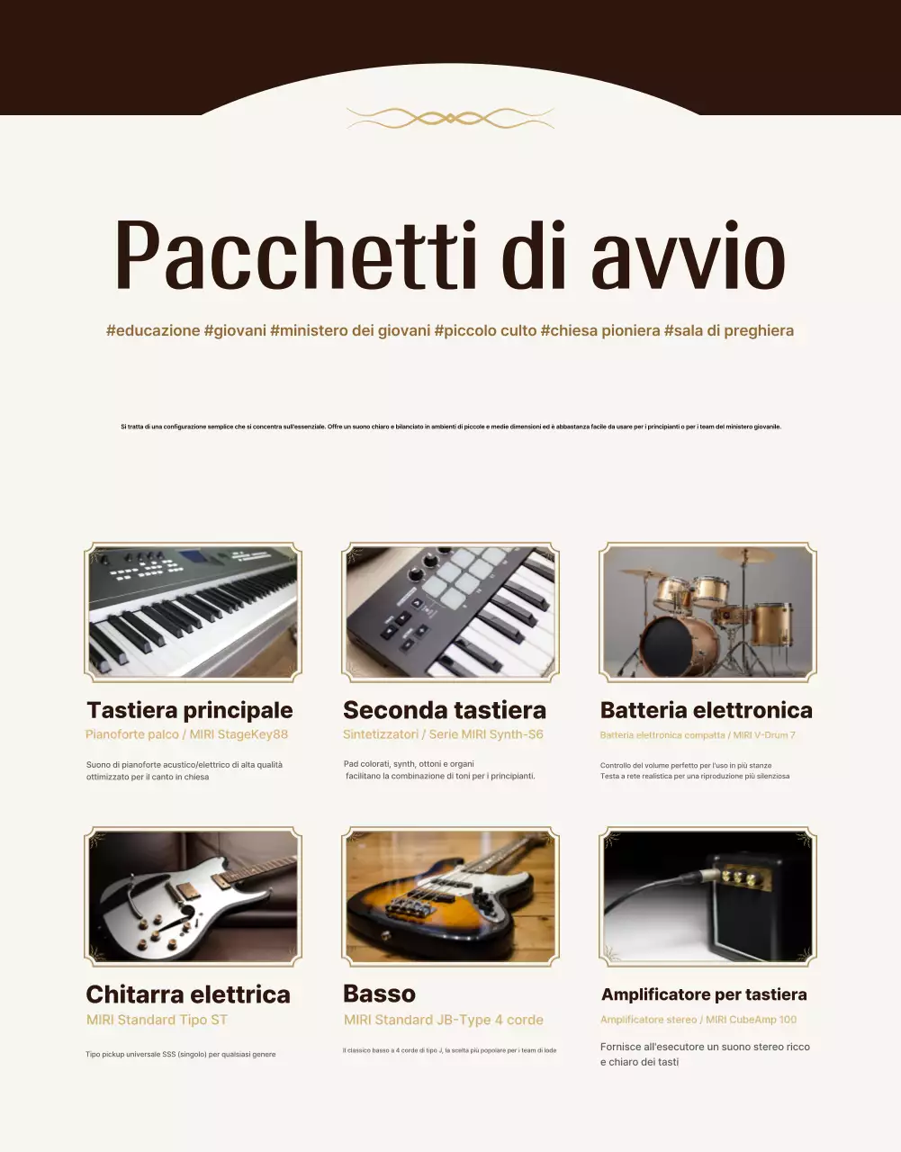 Guida agli strumenti classici Brown