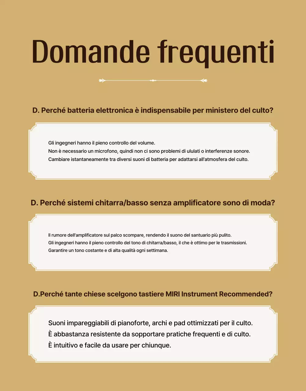 Guida agli strumenti classici Brown