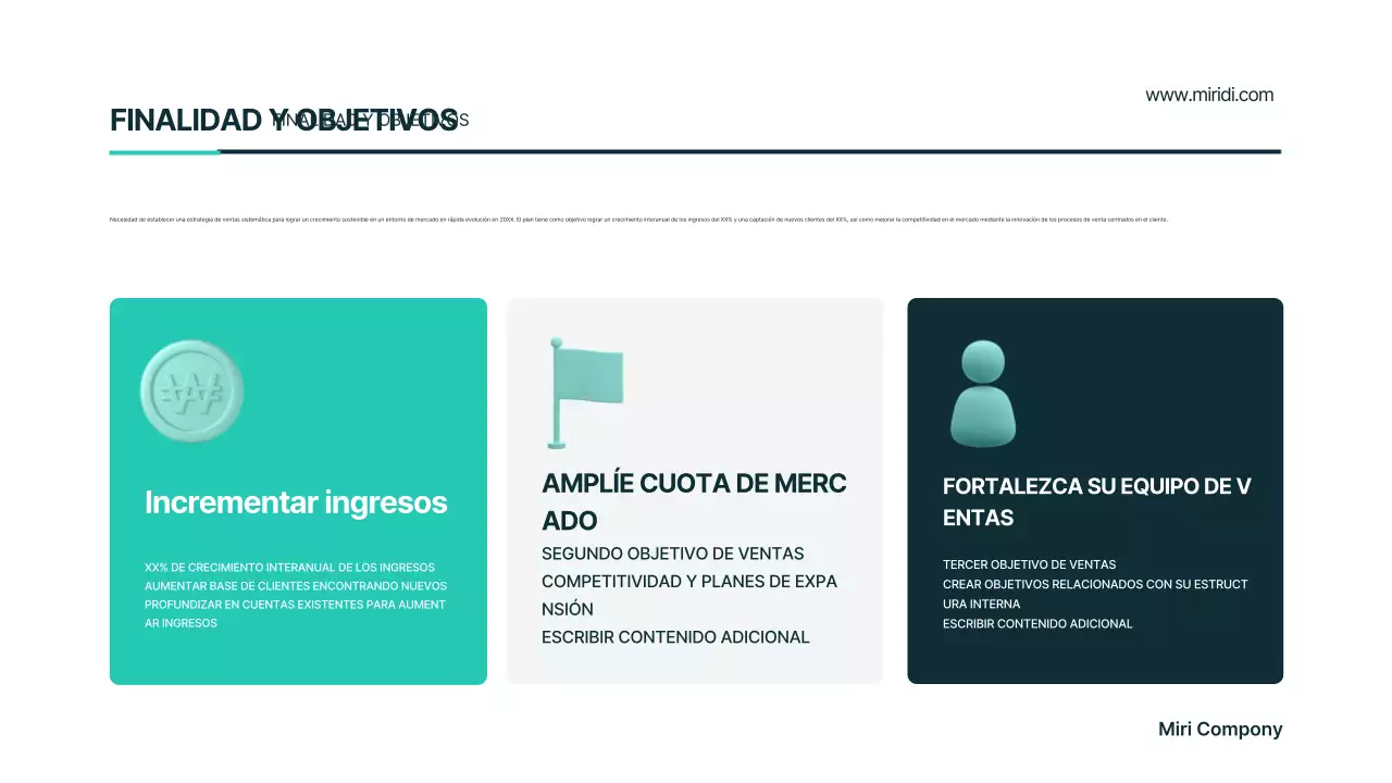 Plan de negocios moderno de Mint