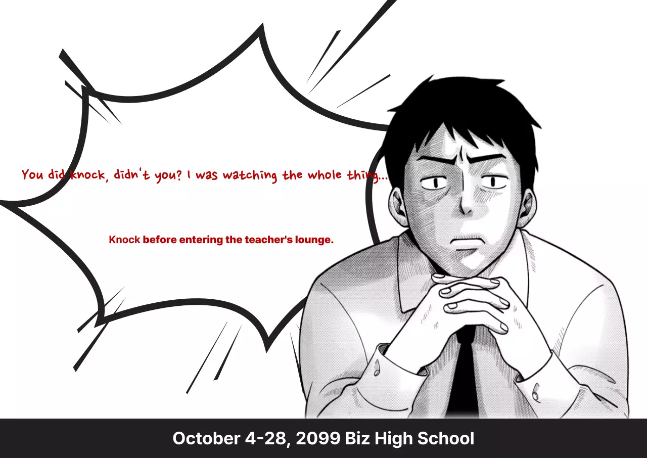 Black and White Cartoon School Guide