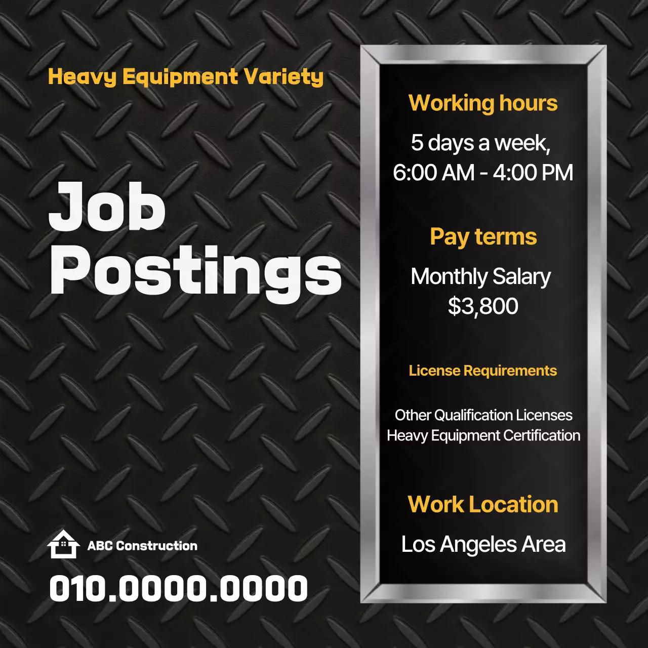 Rekrutmen Hitam Sederhana