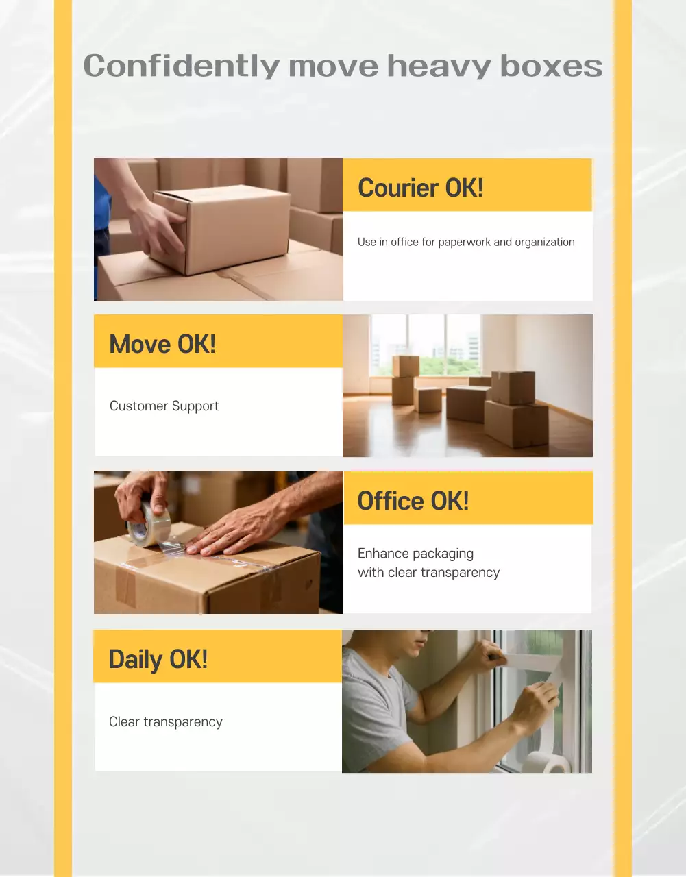 Yellow Simple Packaging Advertisement