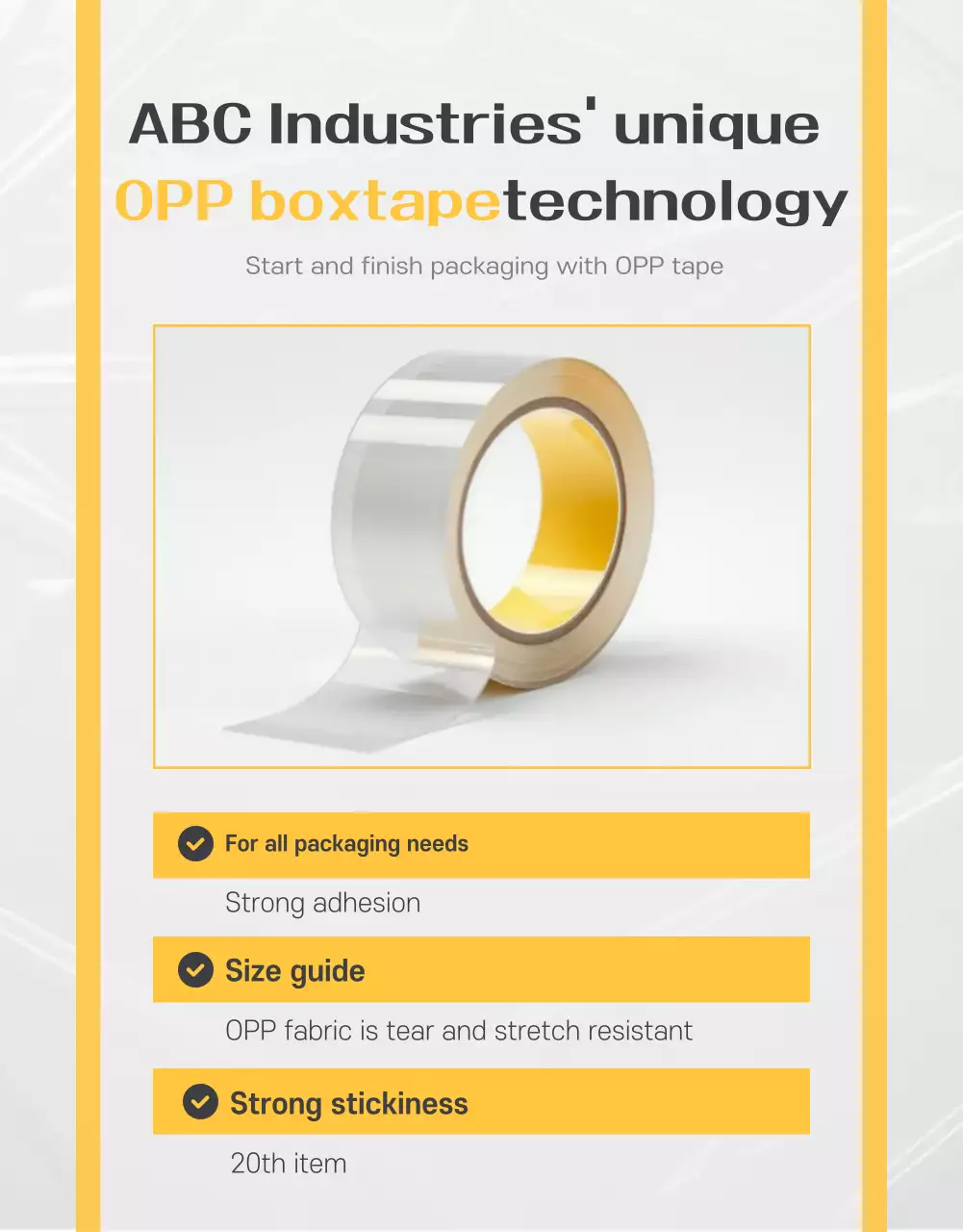 Yellow Simple Packaging Advertisement