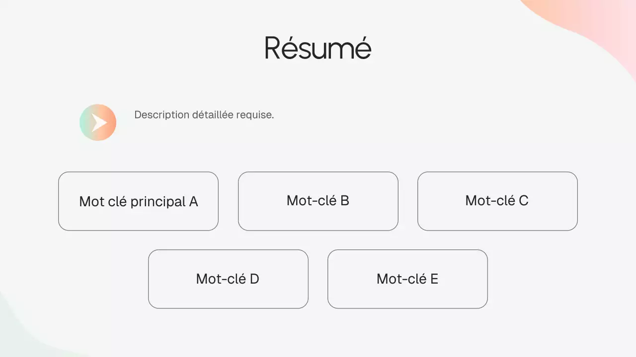Présentation de stratégie d'entreprise moderne beige