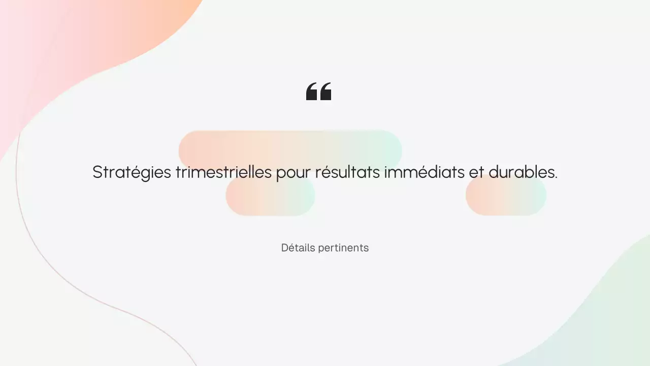 Présentation de stratégie d'entreprise moderne beige