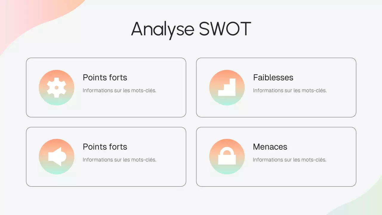 Présentation de stratégie d'entreprise moderne beige