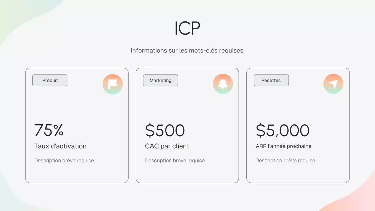 Présentation de stratégie d'entreprise moderne beige