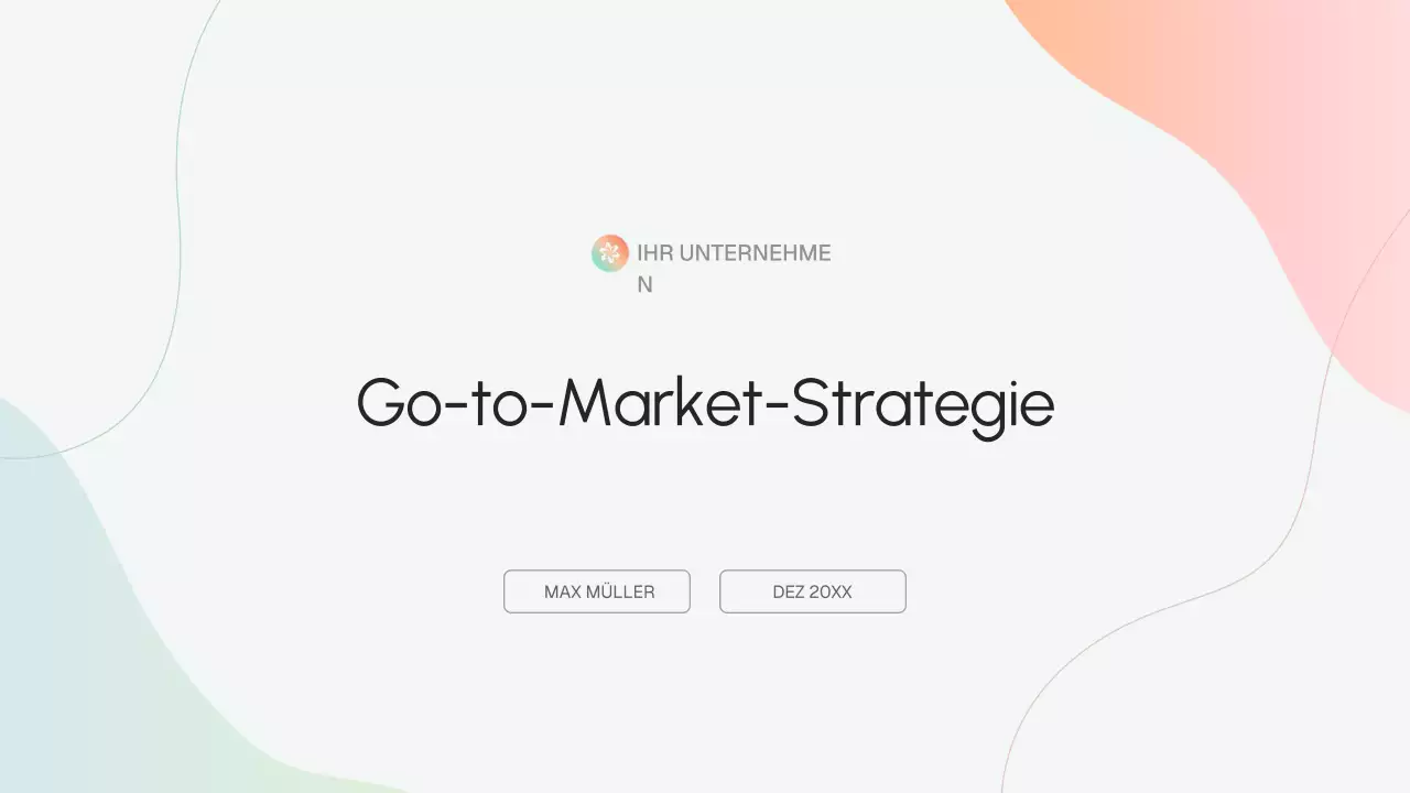 Beige Moderne Geschäftsstrategie-Präsentation