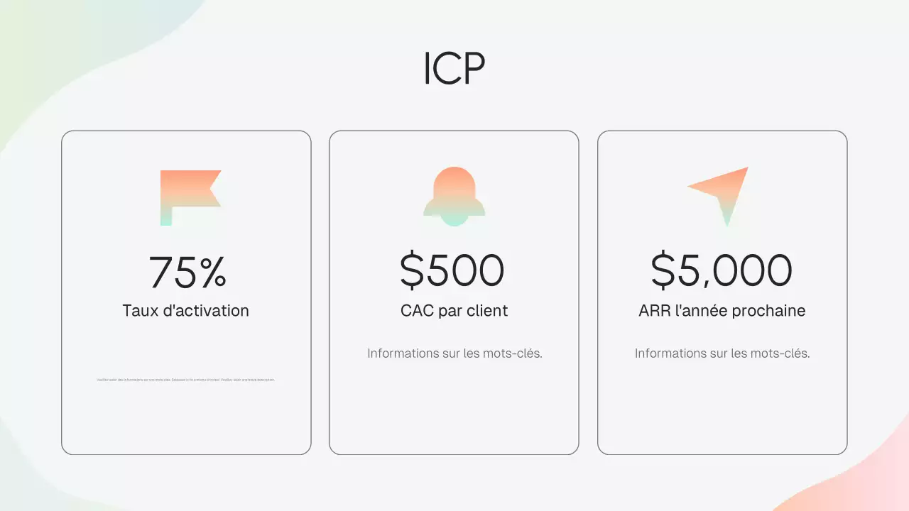 Présentation de stratégie d'entreprise moderne beige