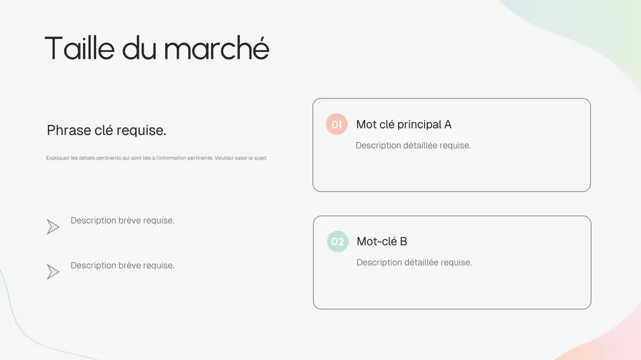 Présentation de stratégie d'entreprise moderne beige