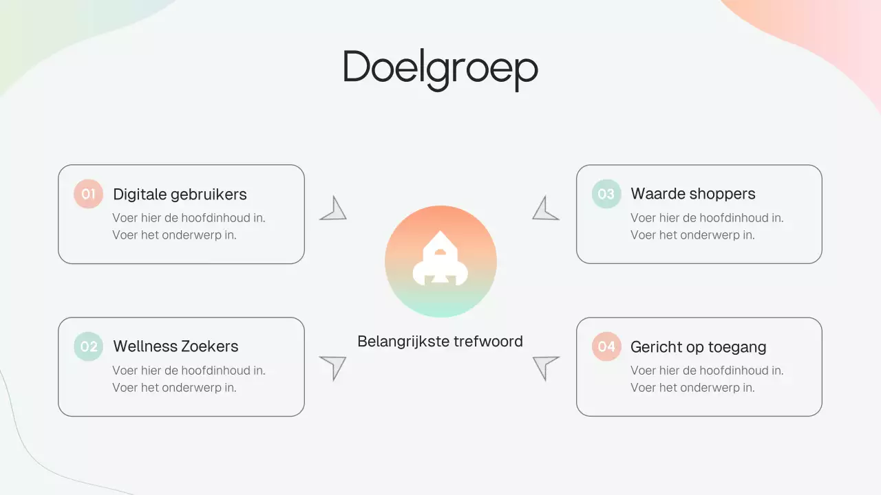 Beige moderne bedrijfsstrategiepresentatie