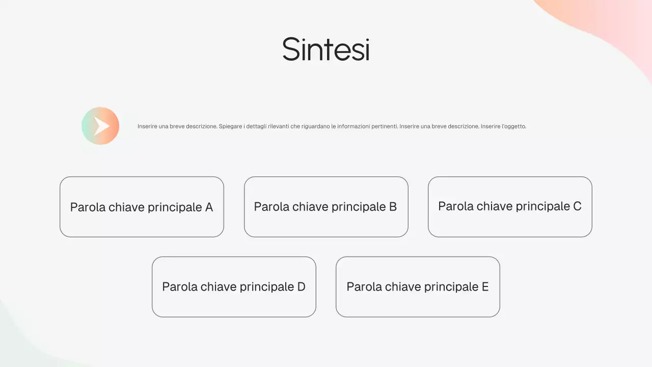 Presentazione della strategia aziendale moderna Beige