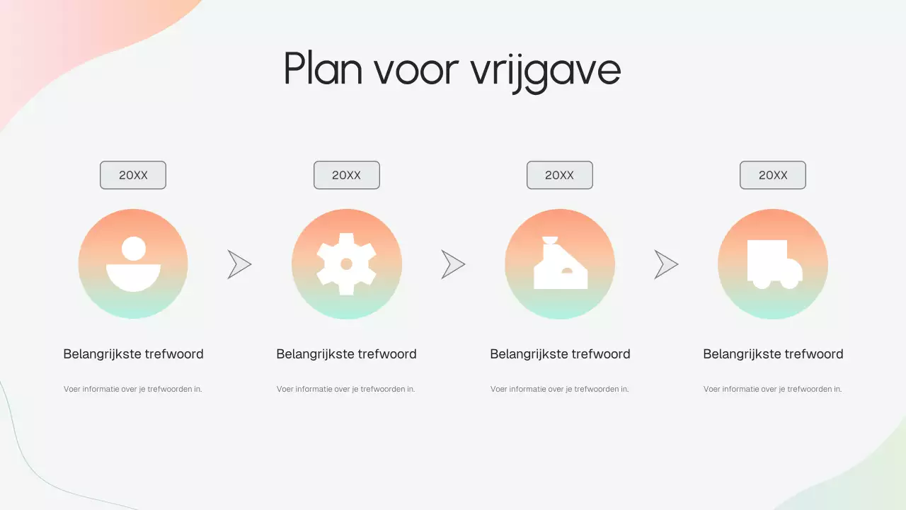 Beige moderne bedrijfsstrategiepresentatie
