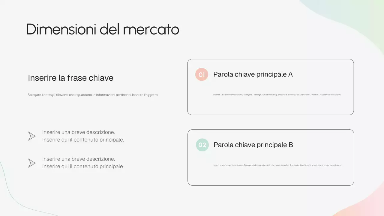 Presentazione della strategia aziendale moderna Beige