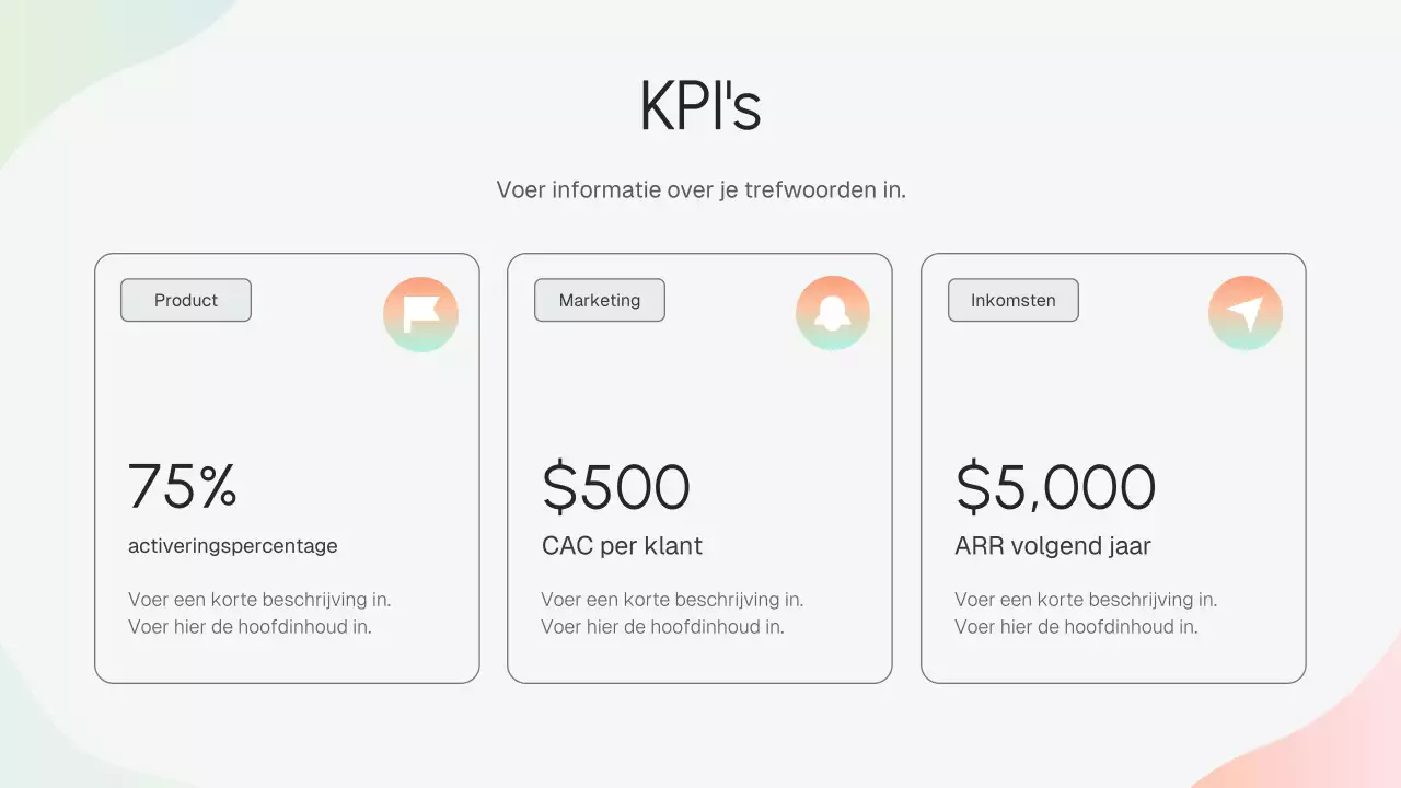 Beige moderne bedrijfsstrategiepresentatie