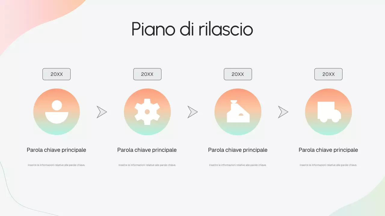 Presentazione della strategia aziendale moderna Beige