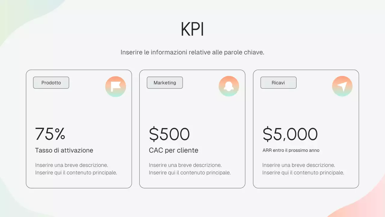 Presentazione della strategia aziendale moderna Beige