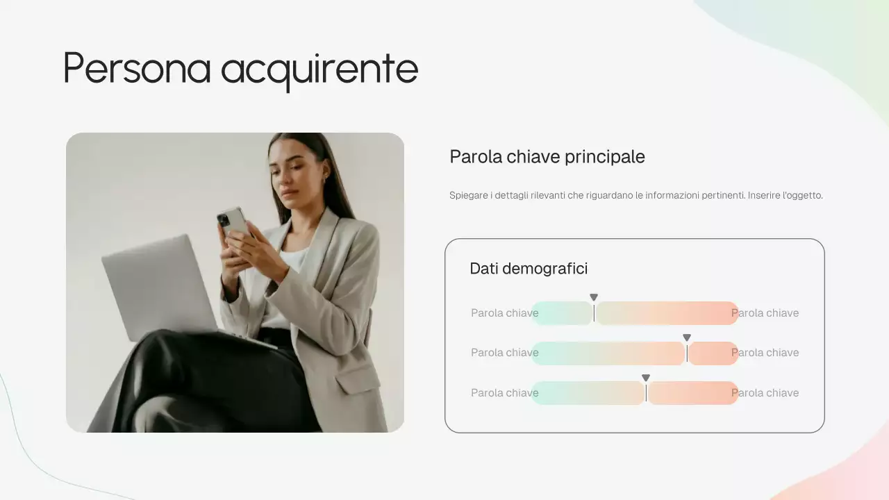 Presentazione della strategia aziendale moderna Beige