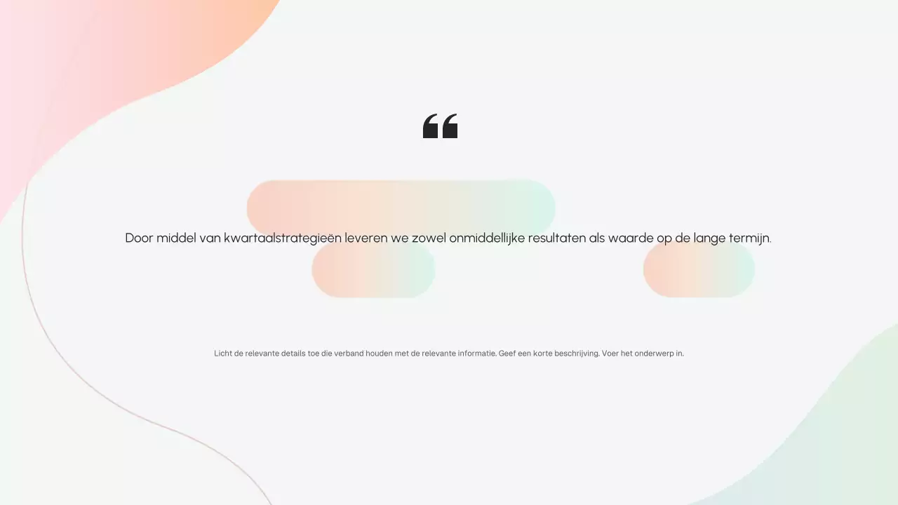 Beige moderne bedrijfsstrategiepresentatie