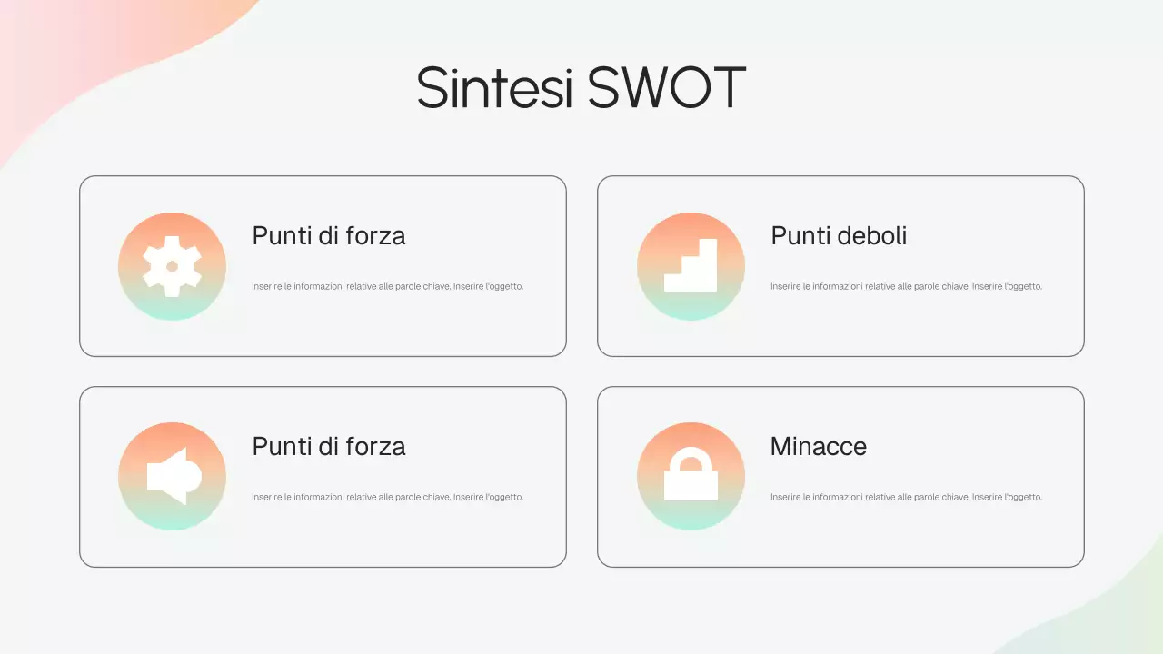 Presentazione della strategia aziendale moderna Beige