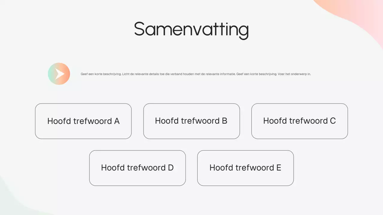 Beige moderne bedrijfsstrategiepresentatie