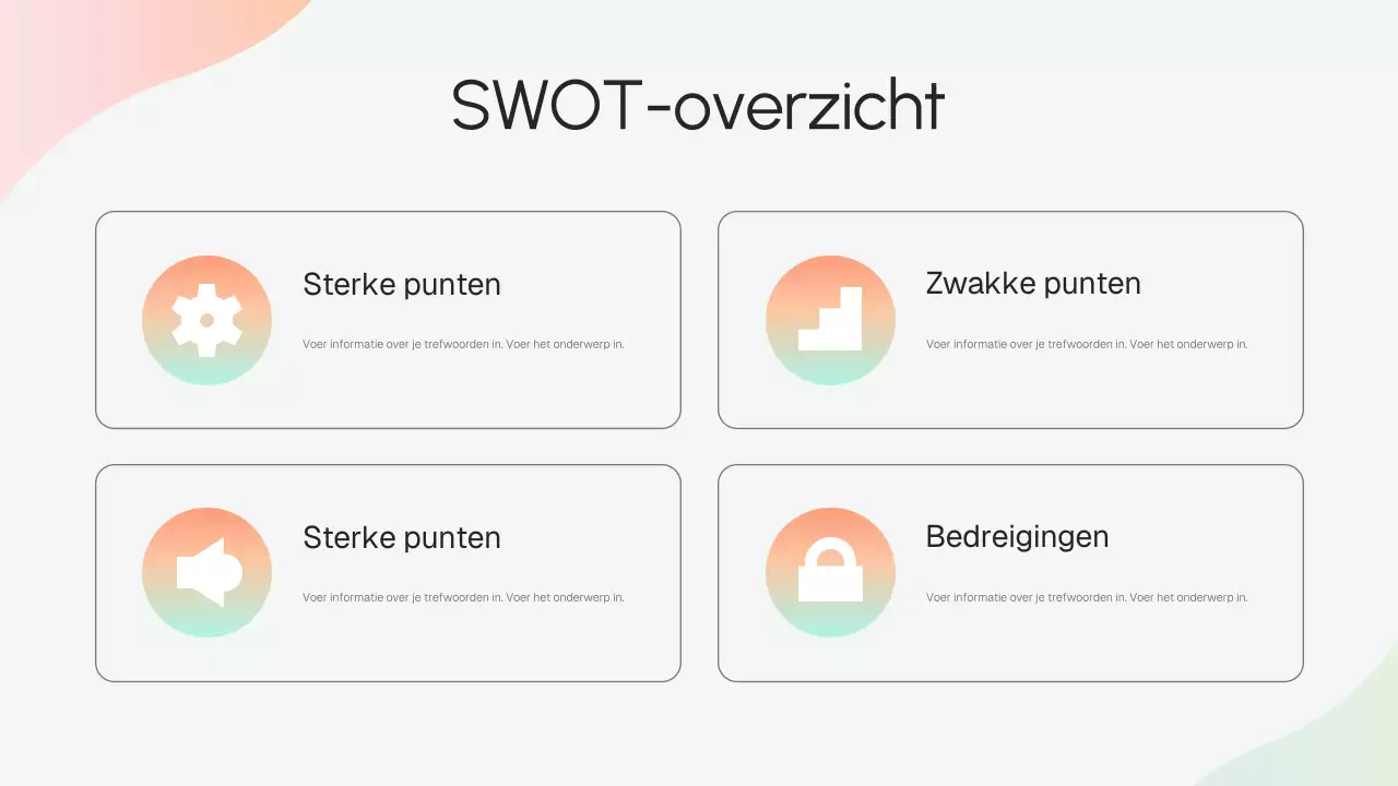 Beige moderne bedrijfsstrategiepresentatie