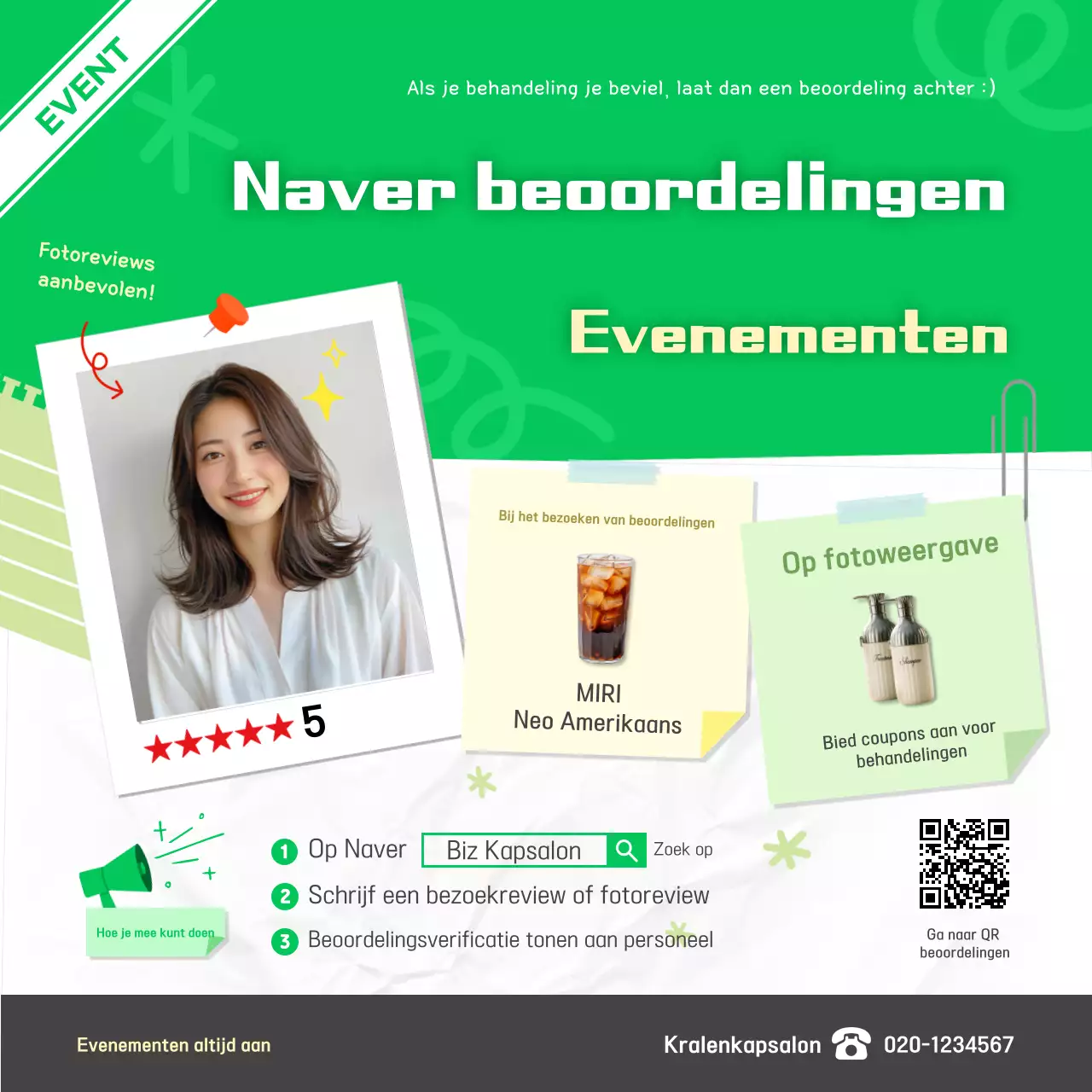 Groene, schone evenementenpromotie