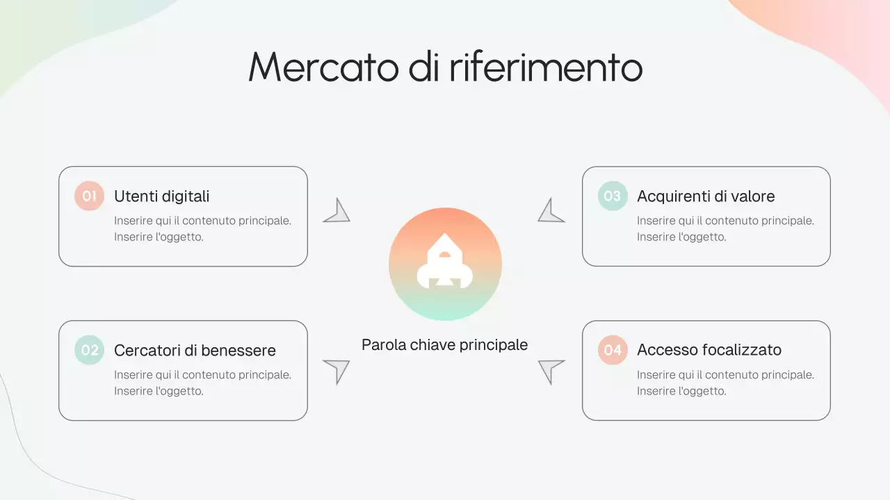 Presentazione della strategia aziendale moderna Beige