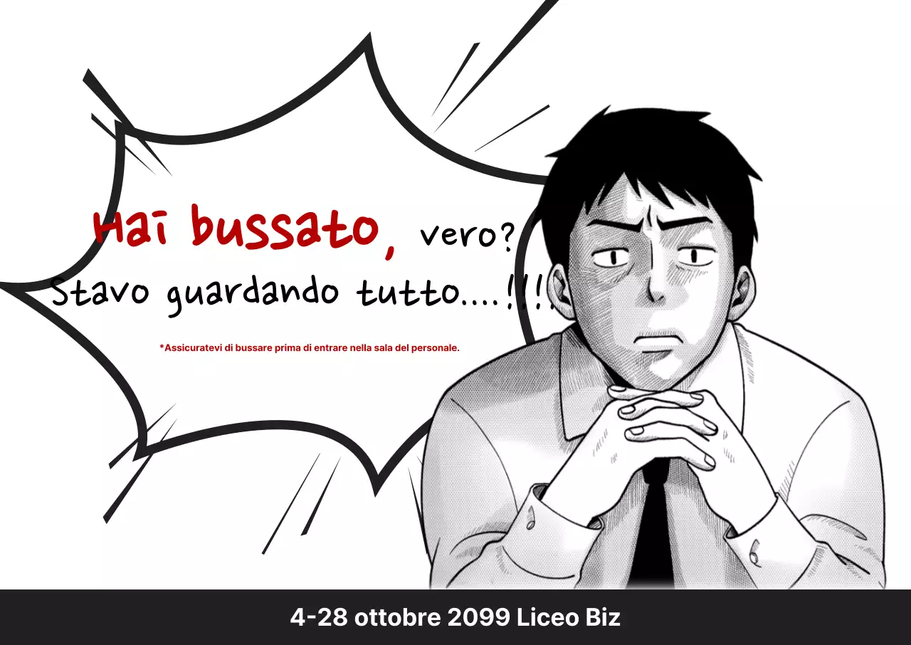 Guida scolastica dei cartoni animati in bianco e nero