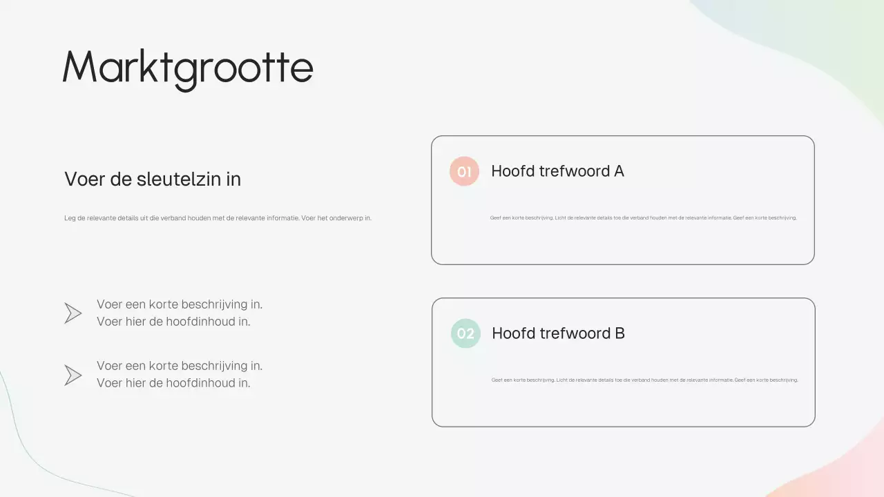 Beige moderne bedrijfsstrategiepresentatie