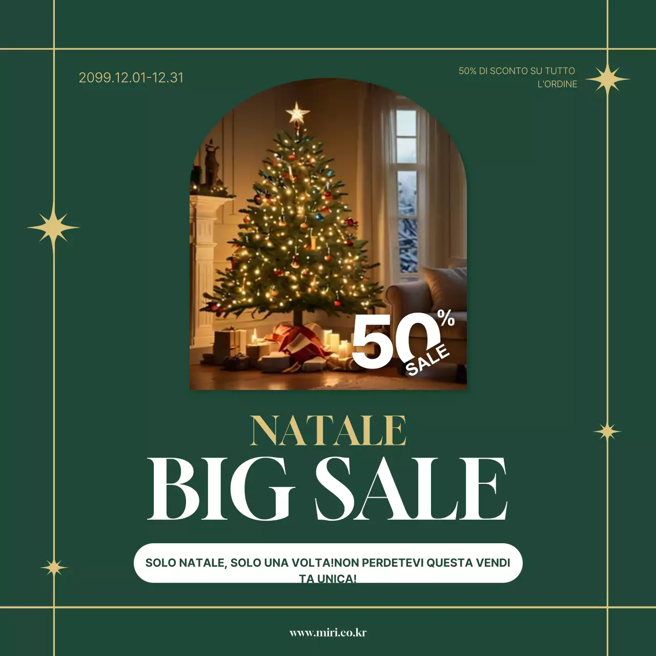 Saldi di Natale Green Classic