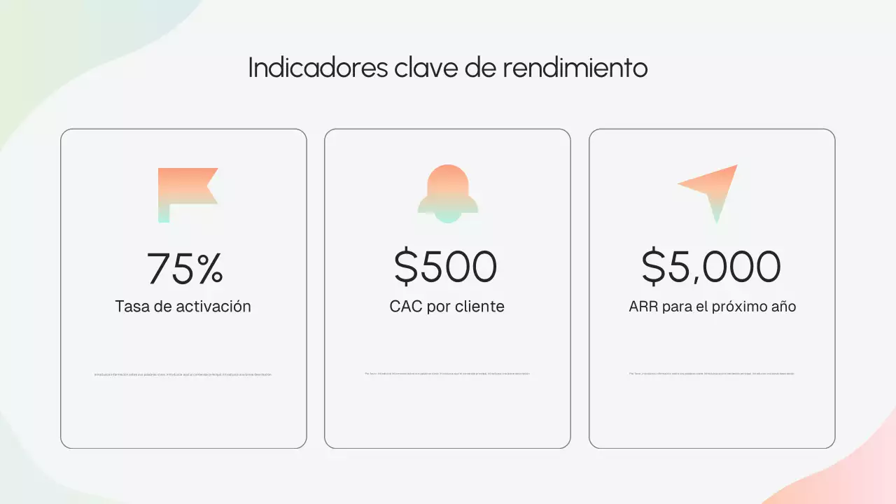 Presentación de estrategia empresarial moderna en beige