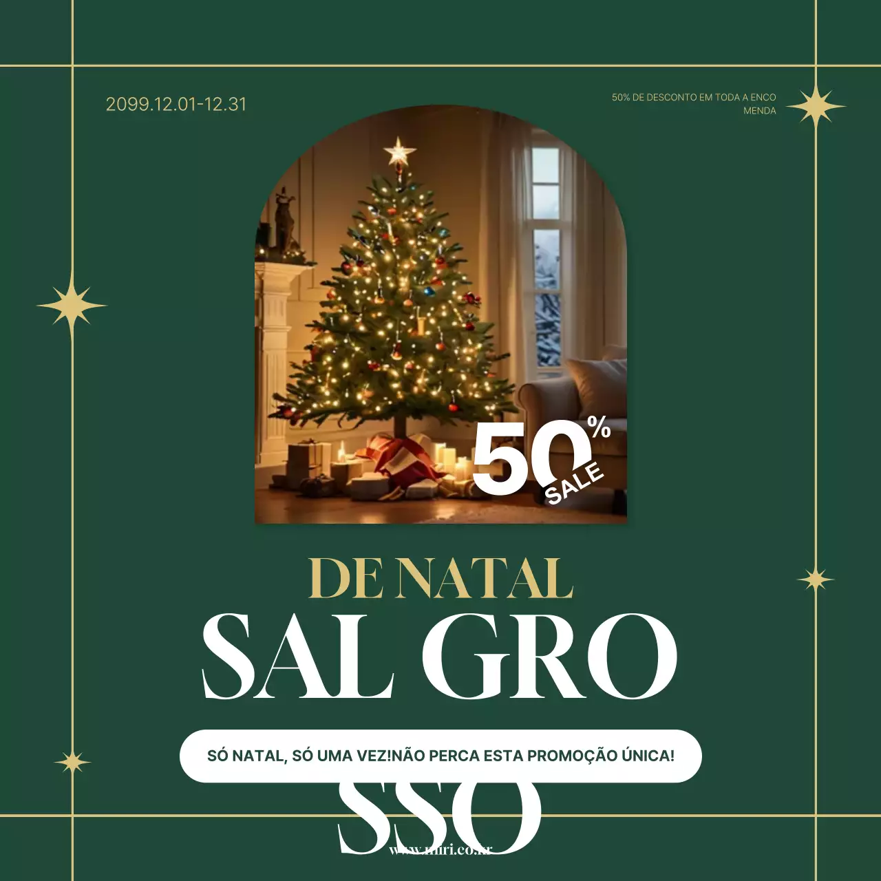 Promoção Clássica de Natal Verde