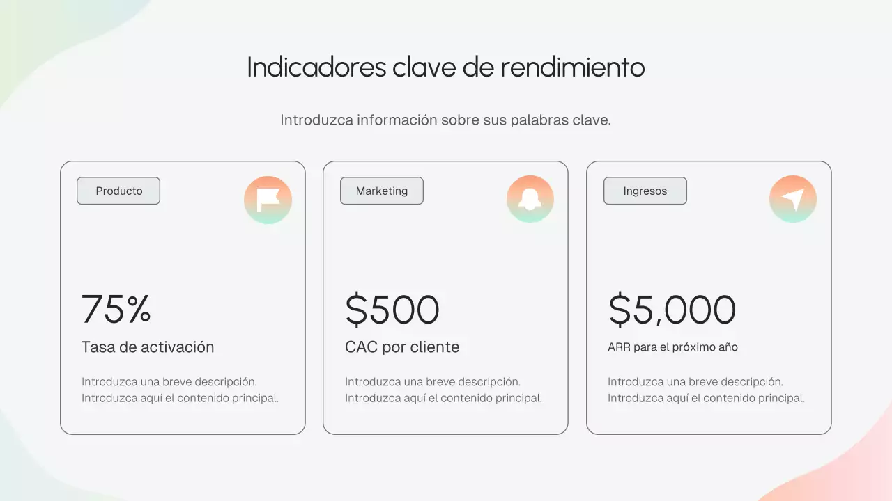 Presentación de estrategia empresarial moderna en beige