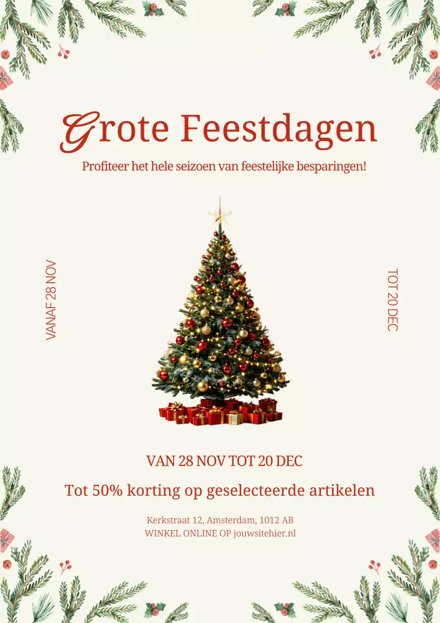 Rode Botanische Vakantie Promotie