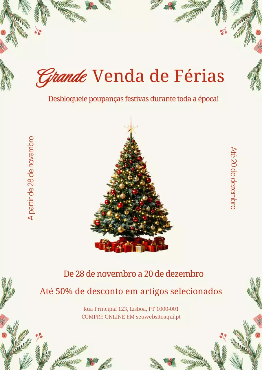 Promoção de Férias Botânicas Vermelhas