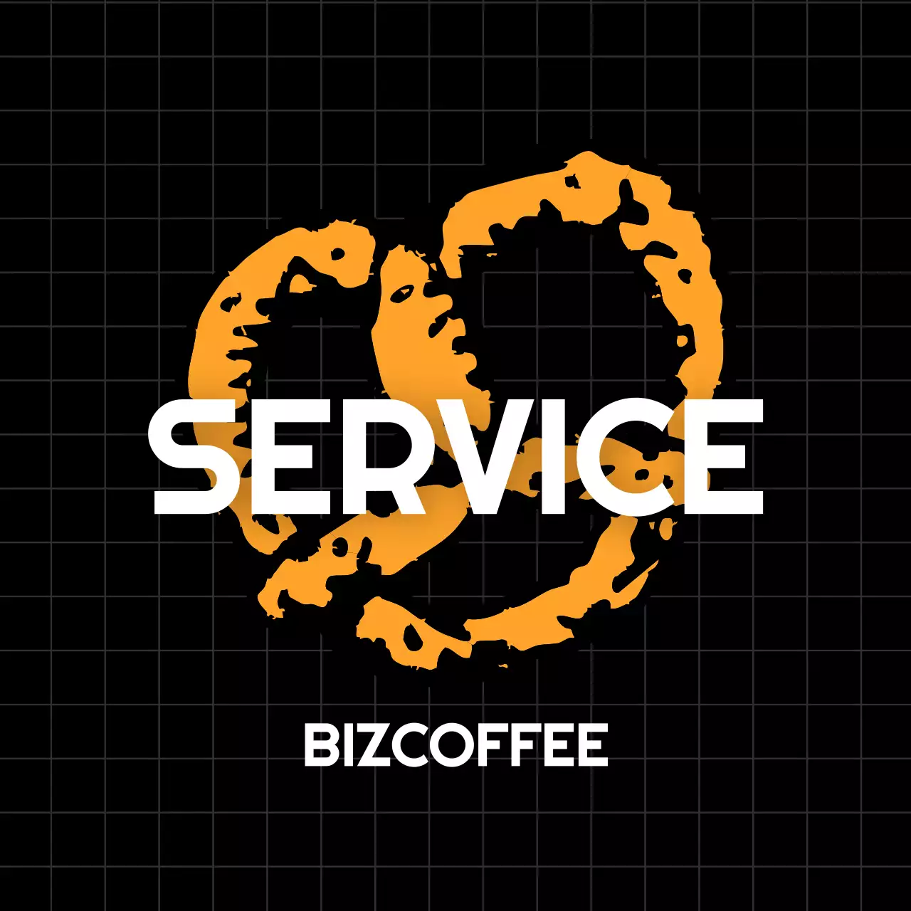 검정 모던 서비스 홍보