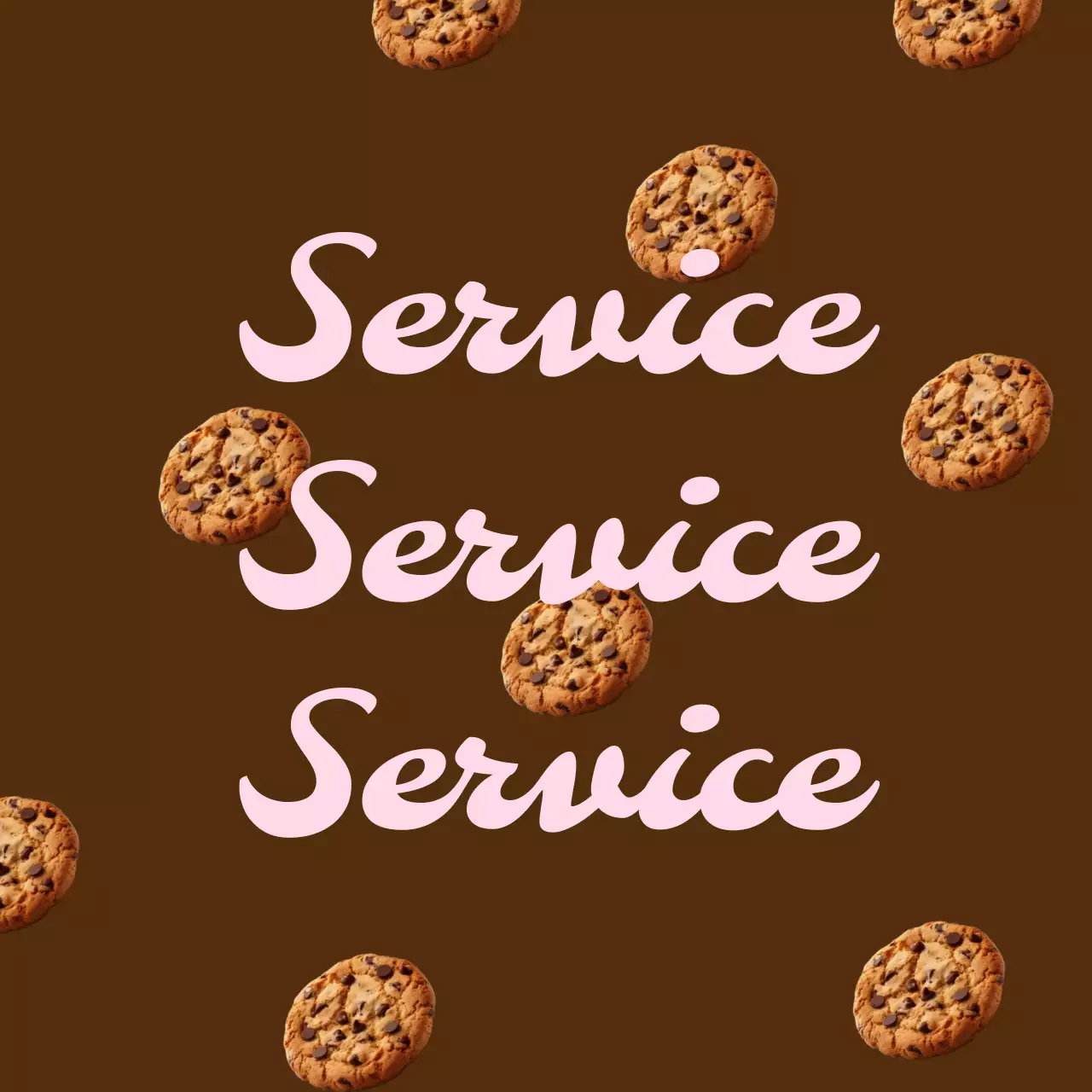 갈색 빈티지 서비스 광고