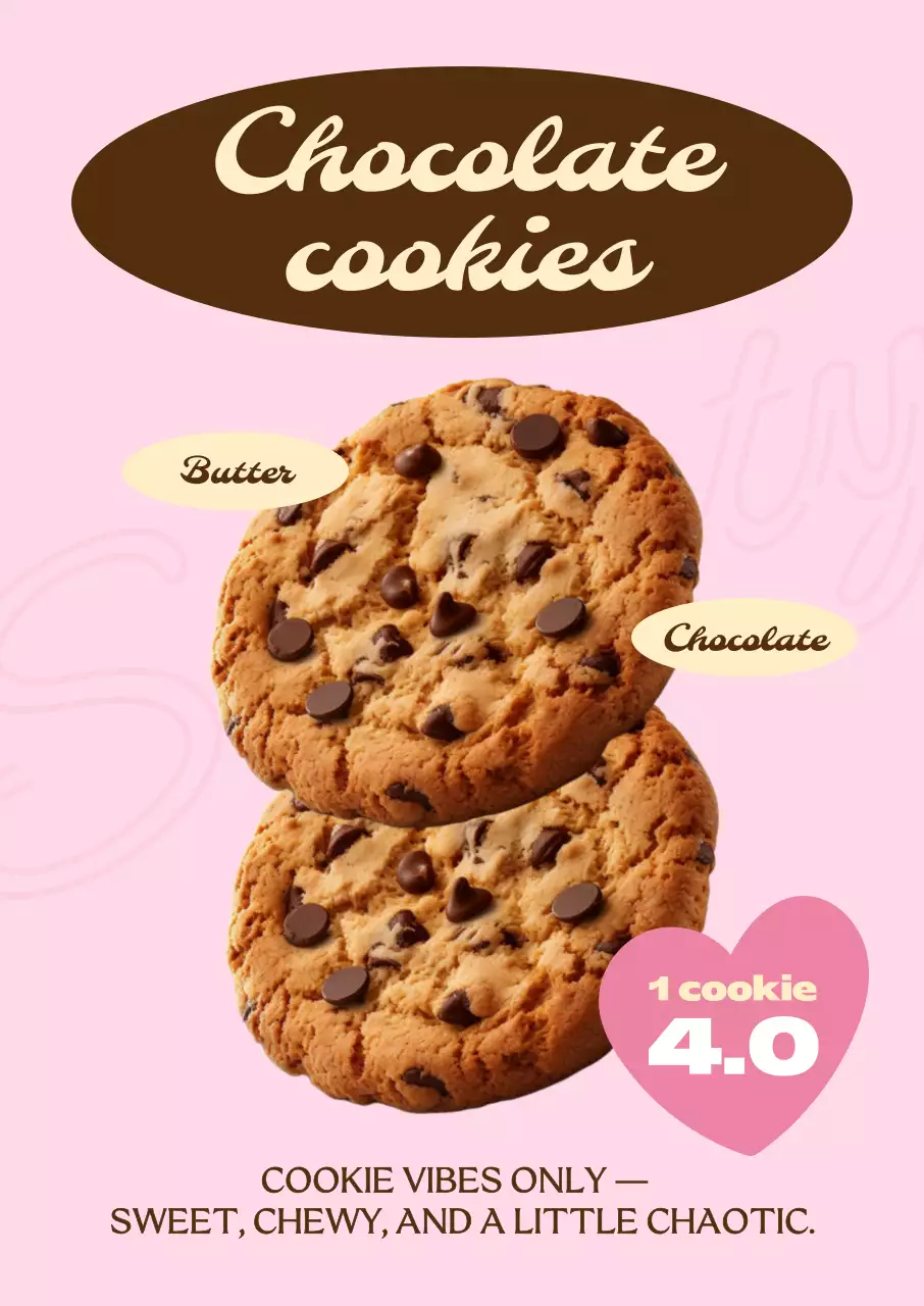 핑크 빈티지 디저트 광고