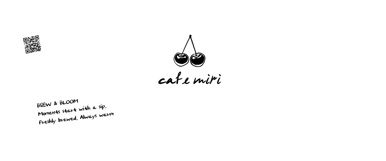 白黒 シンプル カフェ ラベル ロゴテキスト