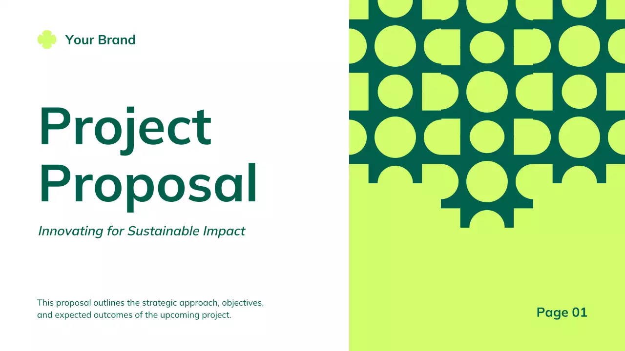 Green Modern Project Proposal